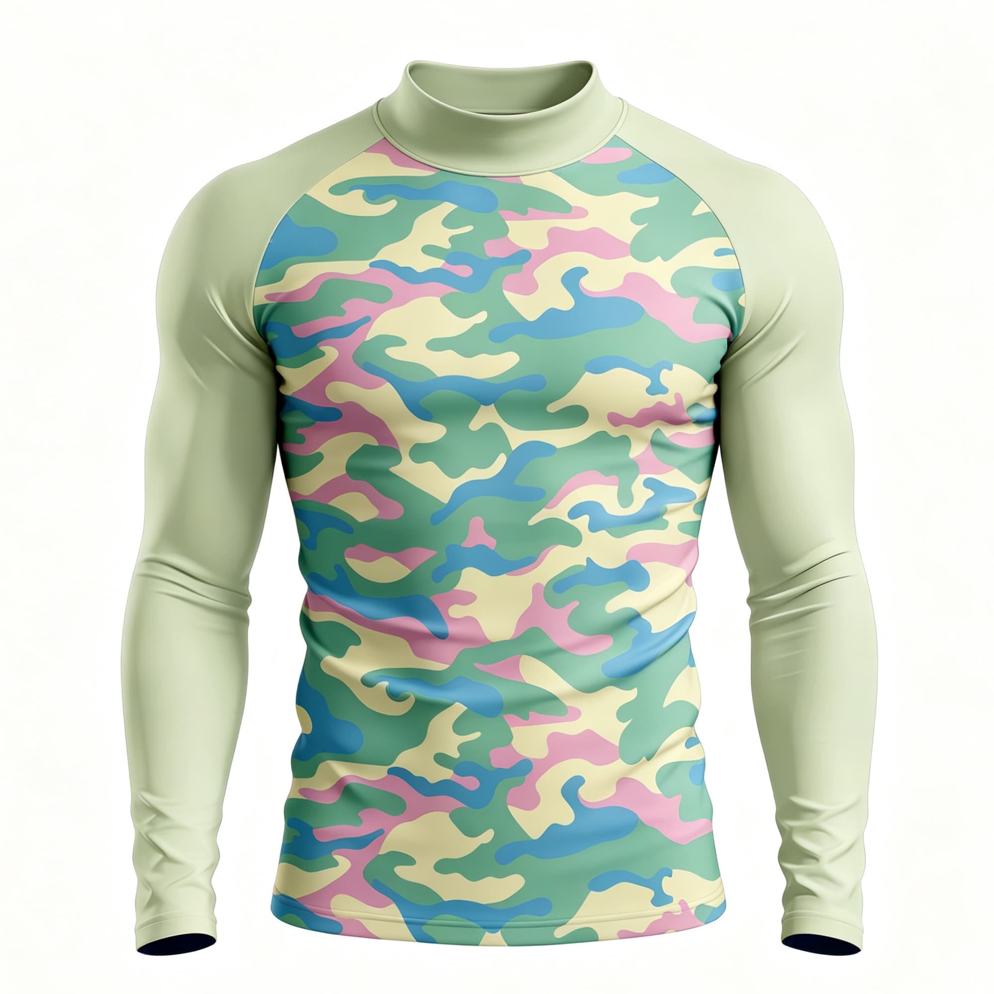 เสื้อยืดแขนยาวคอเต่าลายพรางพาส - Base Layer Top บทวิจารณ์และราคา
