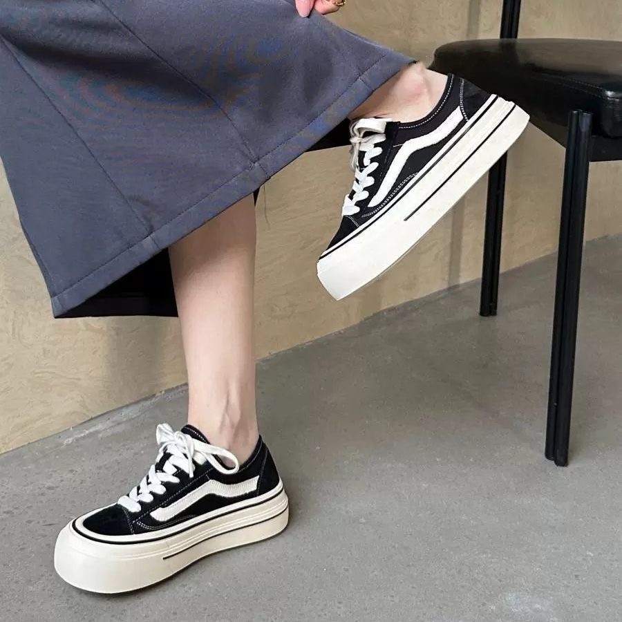 2024 ใหม่ผู้ใหญ่รองเท้าผ้าใบหญ - Vans Shoes Old Skool บทวิจารณ์และราคา