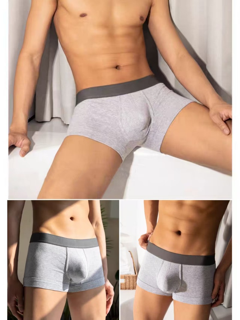 กางเกงบ็อกเซอร์ชายทรงเอวกลาง ผ - Trunk Breathable Men บทวิจารณ์และราคา