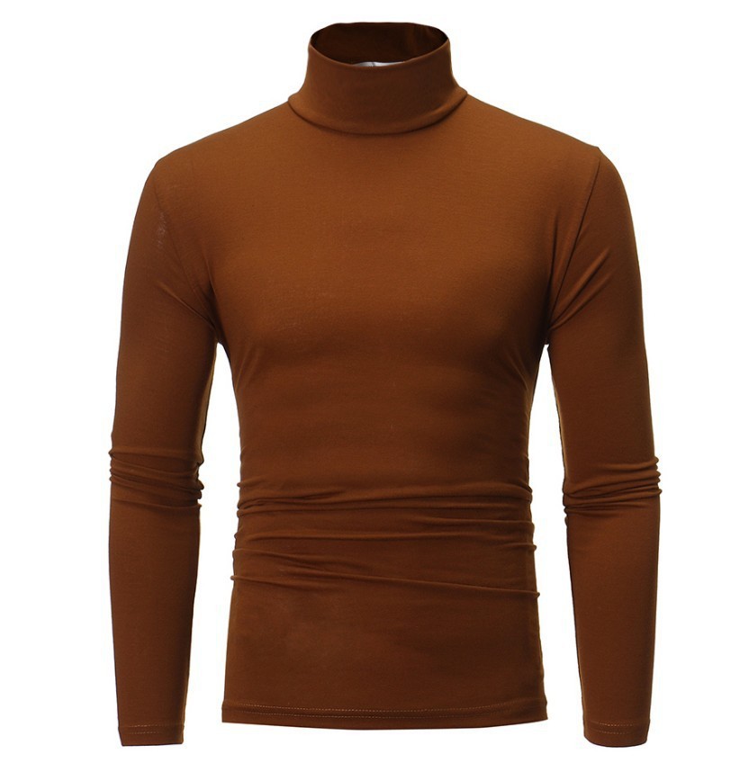 เสื้อยืดคอสูงผู้ชาย ฤดูใบไม้ร่ - T Shirt Tight Fit บทวิจารณ์และราคา