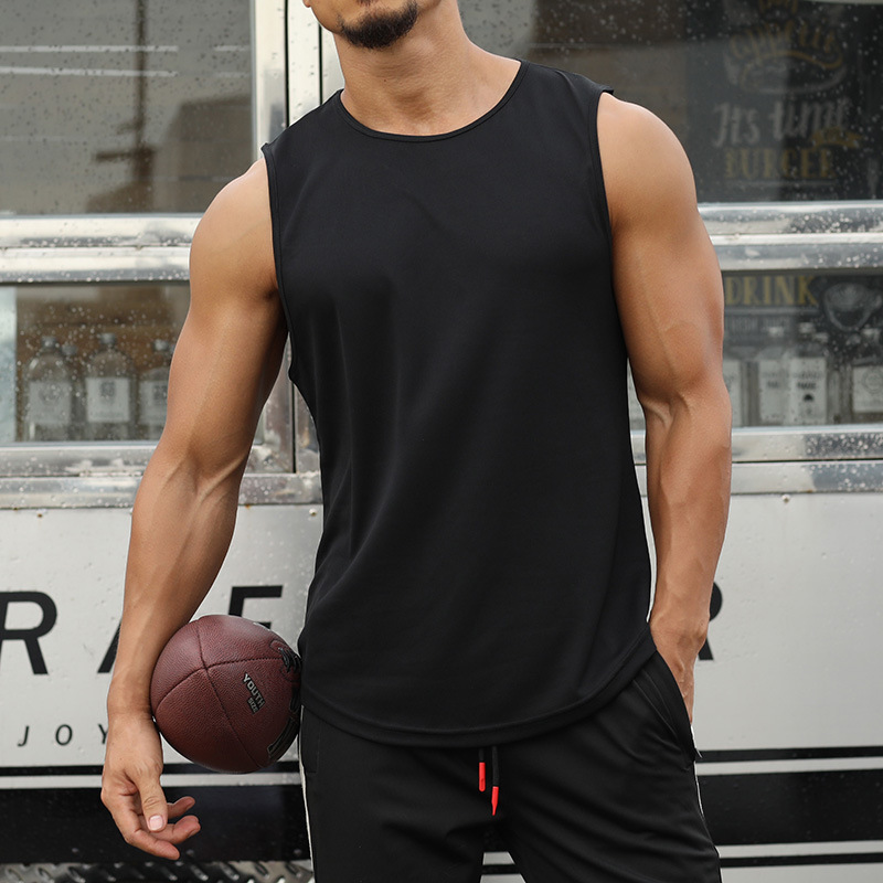 Men's Gym Tank Top ฟิตเนสแขนกุ - Sleeveless Undershirt บทวิจารณ์และราคา