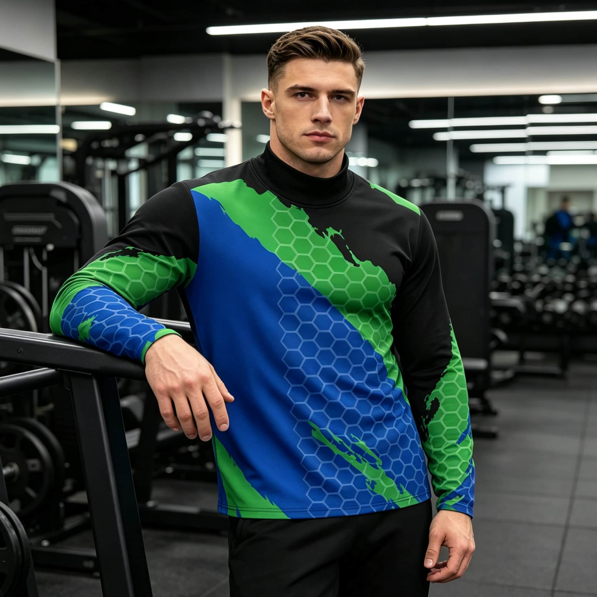 เสื้อยืดแขนยาวคอเต่าลายกราฟิกส - Base Layer Top บทวิจารณ์และราคา